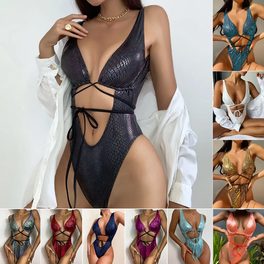Sexy Pink Snake Print Swimwear - A Bathing Ape Camo ulasan dan harga