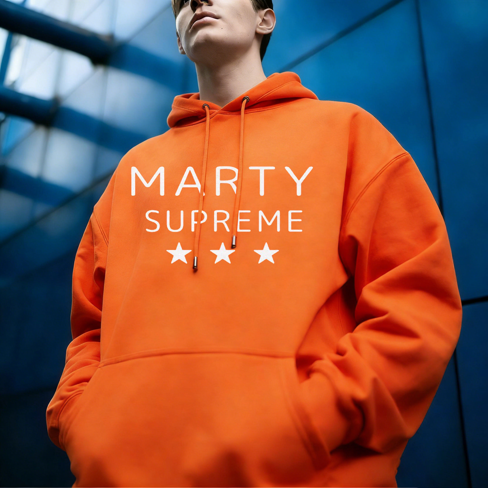 Timothée Chalamet Orange Hoodi - Supreme Brand Streetwear ulasan dan harga