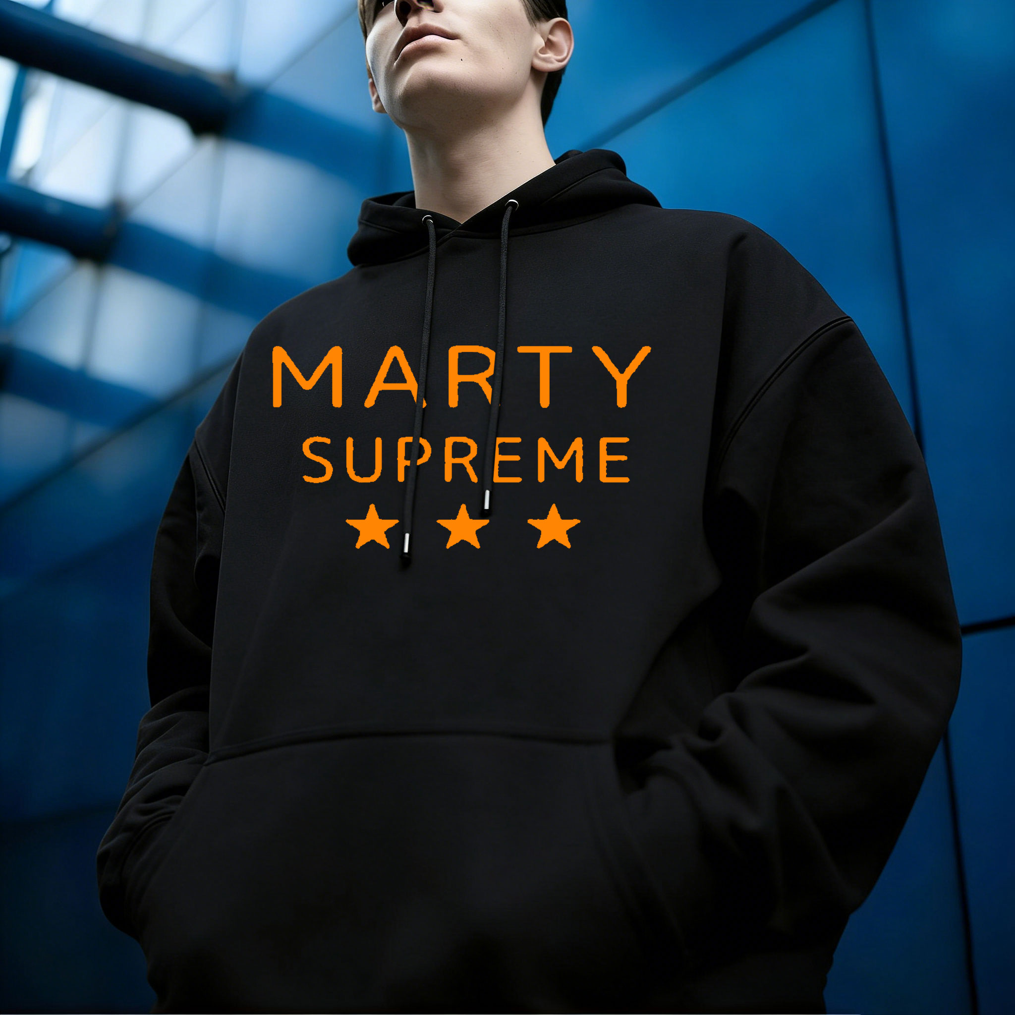 Timothée Chalamet Orange Hoodi - Supreme Brand Streetwear ulasan dan harga