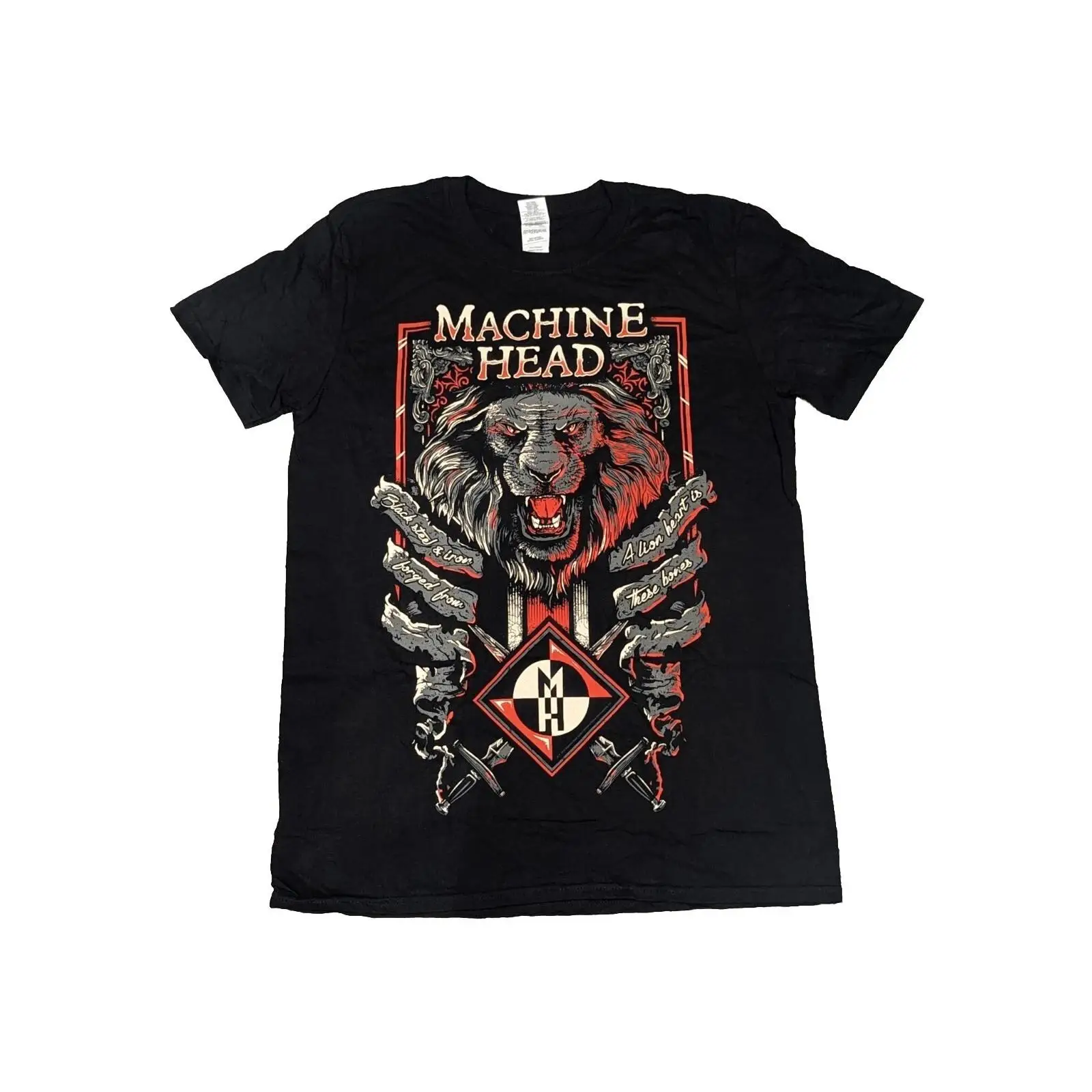 MACHINE HEAD Lion Heart T SHIR - Streetwear Brand Heart ulasan dan harga