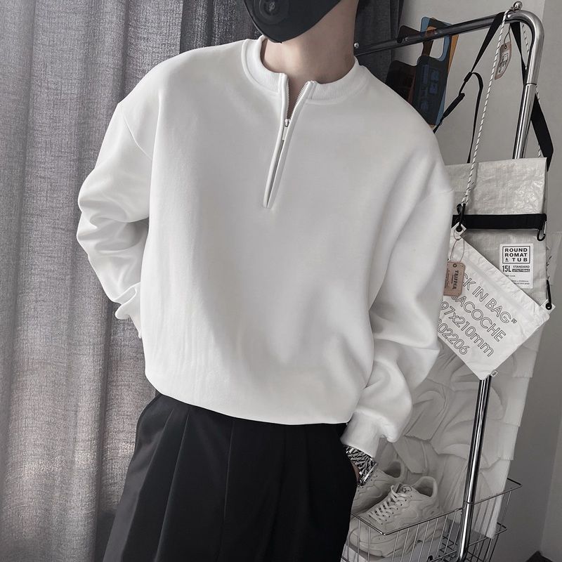 Men's Spring Autumn Stand Coll - Streetwear Brand Aesthetic ulasan dan harga