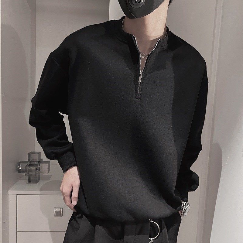Men's Spring Autumn Stand Coll - Streetwear Brand Aesthetic ulasan dan harga