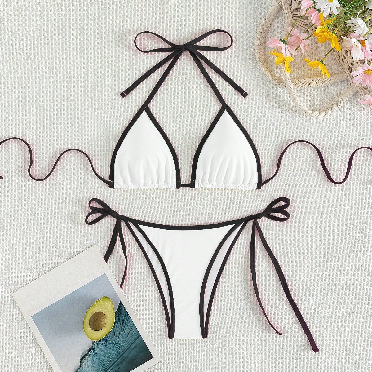Summer white camisole bikini s - A Bathing Ape Camo ulasan dan harga