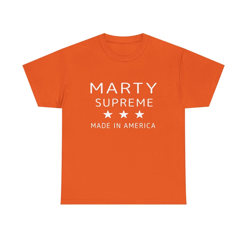 Marty Supreme Orange Cotton T- - Supreme Brand Streetwear ulasan dan harga