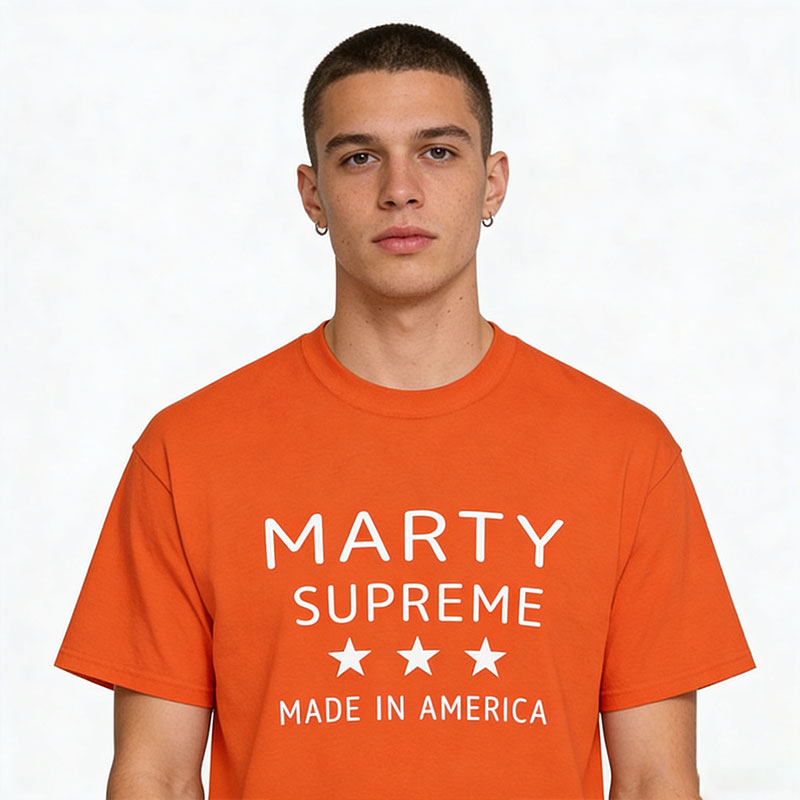 Marty Supreme Orange Cotton T- - Supreme Brand Streetwear ulasan dan harga