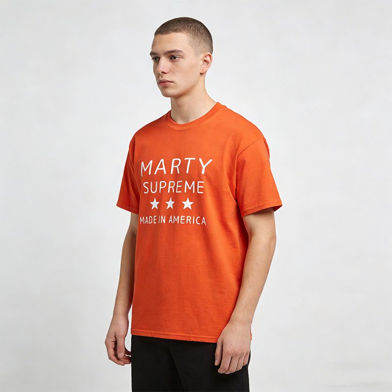 Marty Supreme Orange Cotton T- - Supreme Brand Streetwear ulasan dan harga