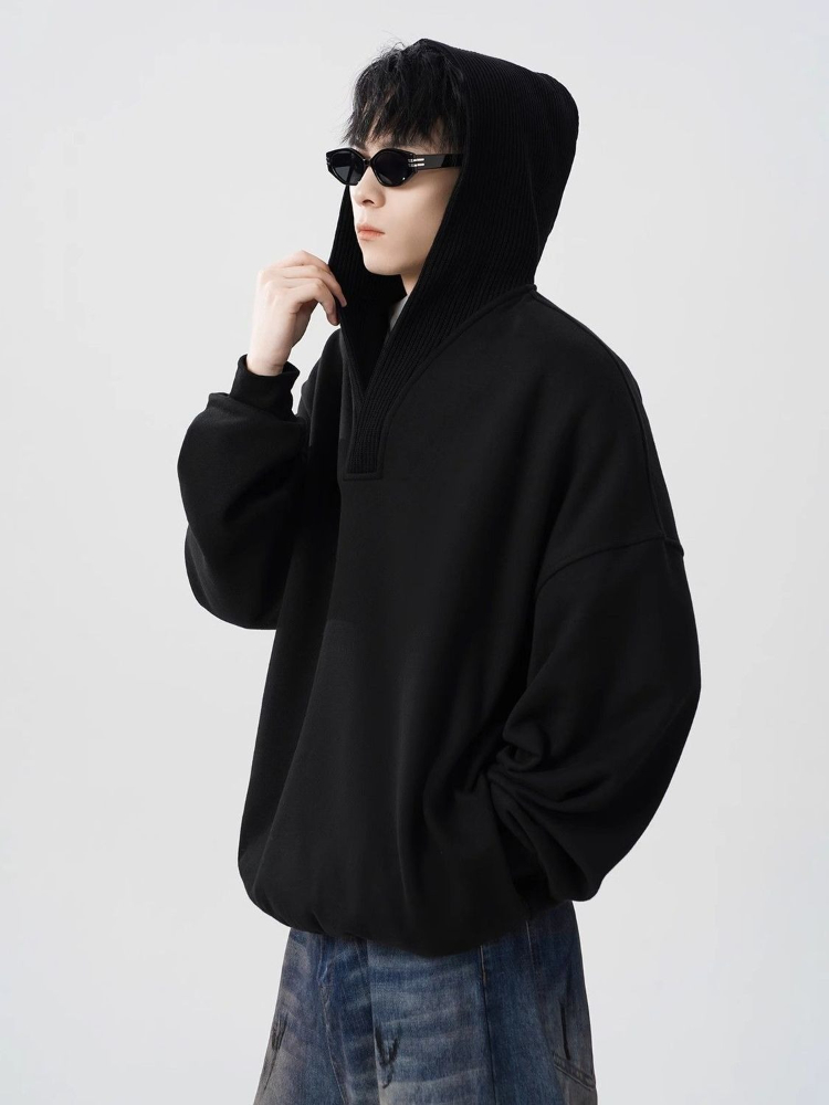 Plain Cotton Leisure Loose Swe - Streetwear Brand Aesthetic ulasan dan harga