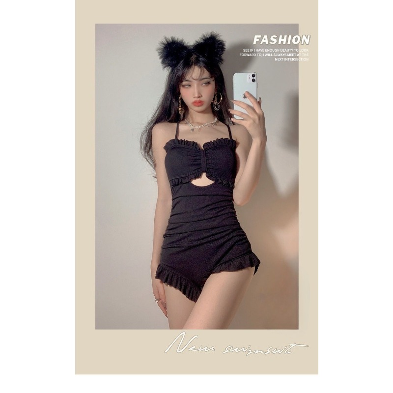 Women's Red Ruffled One-piece  - A Bathing Ape Camo ulasan dan harga