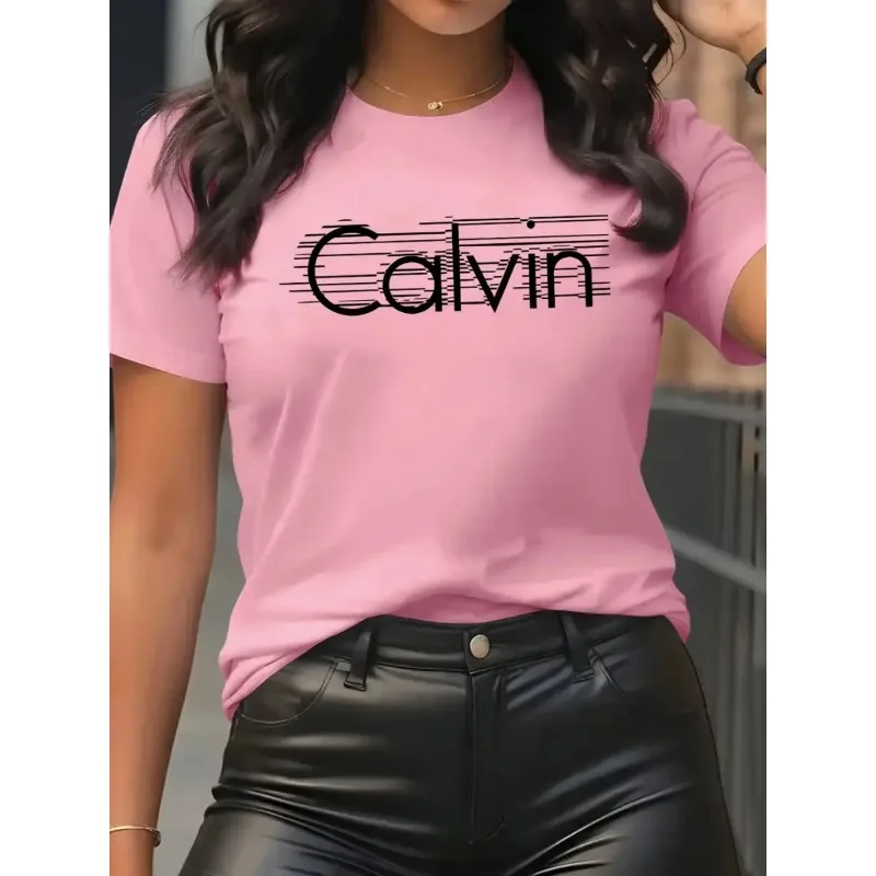 Calvin Women's T-Shirt Leisure - Quality Streetwear Brand ulasan dan harga