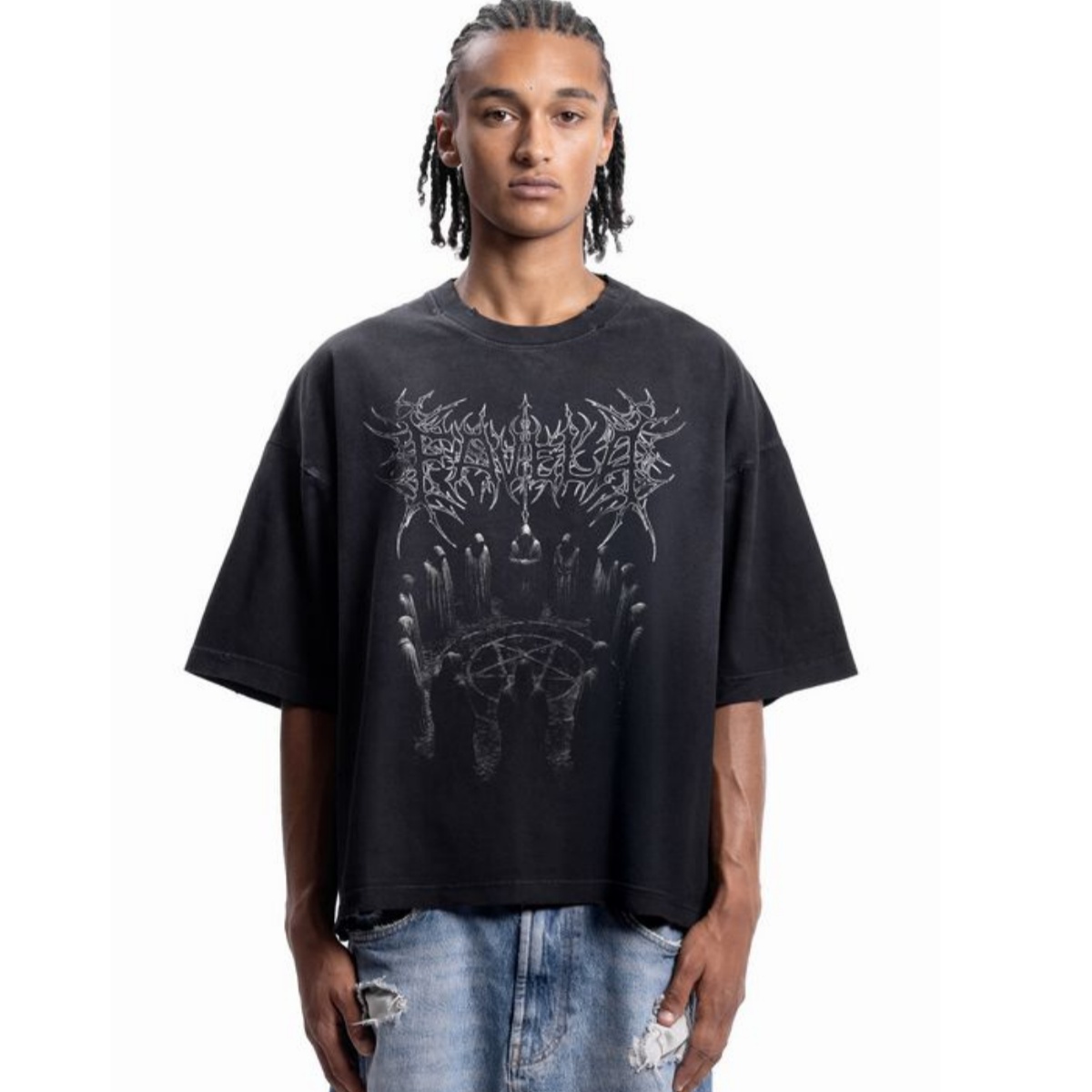 Sacred Heart Metal Font Street - Streetwear Brand Heart ulasan dan harga
