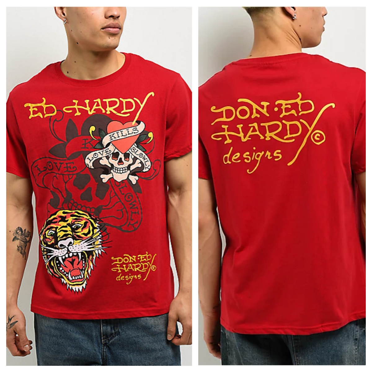 Sacred Heart Red Ed Tattoo Art - Streetwear Brand Heart ulasan dan harga