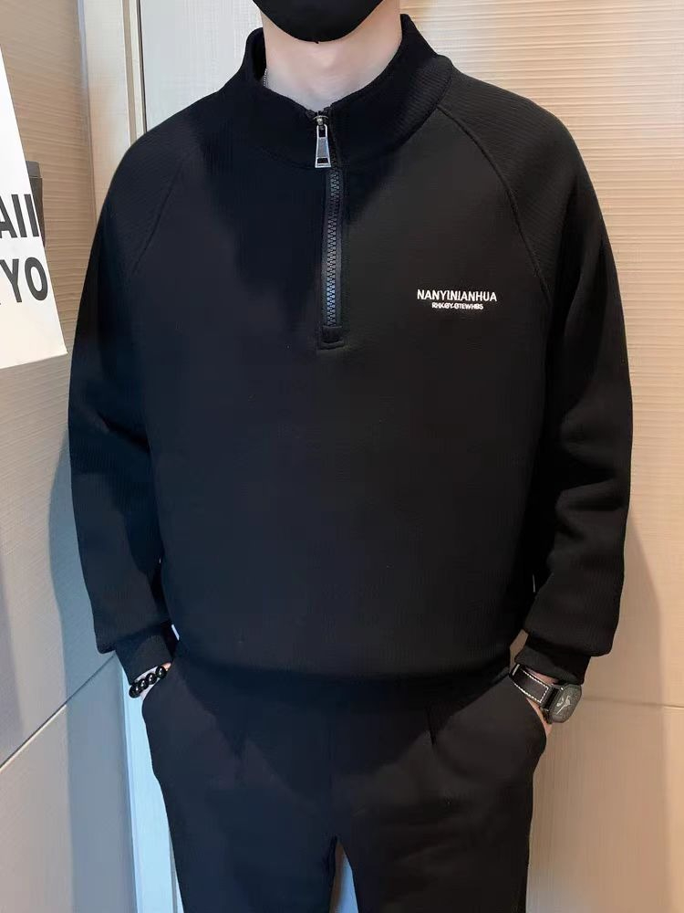 Fleece-Lined Warm Sweatshirts  - Streetwear Brand Aesthetic ulasan dan harga