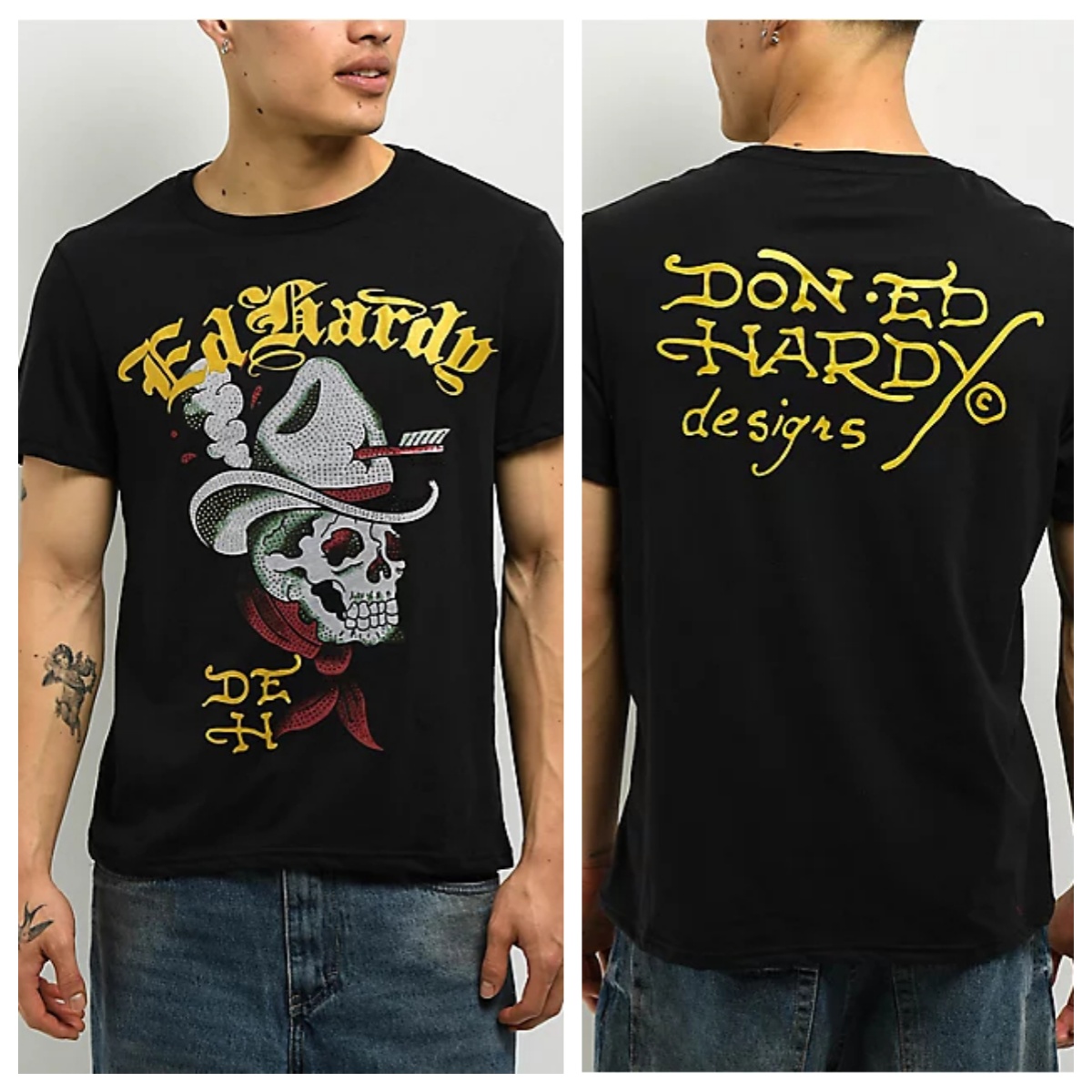 Cross Heart Ed Y2k Tattoo Art  - Streetwear Brand Heart ulasan dan harga
