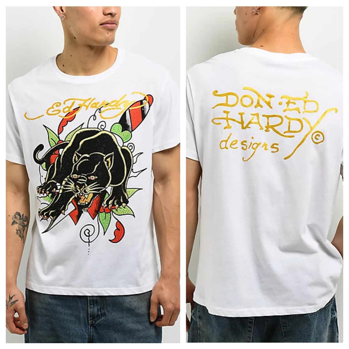 Cross Heart Ed Y2k Tattoo Art  - Streetwear Brand Heart ulasan dan harga